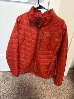 L.L. Bean Orange Quilted Packable Jacket